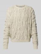 Gebreide pullover met ronde hals