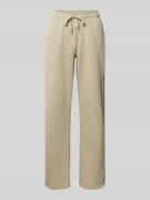 Straight fit sweatpants met elastische band