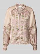 Regular fit blouse met opstaande kraag, model 'Massima'