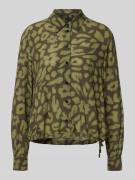 Regular fit blouse van viscose met tunnelkoord