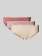 Slip met kantranden in een set van 3 stuks, model 'Crush'