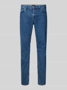 Slim fit jeans van katoenmix