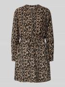 Getailleerde blousejurk met all-over motief, model 'CORY'