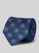 Zijden stropdas met all-over print (7 cm)