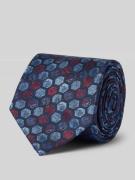 Zijden stropdas met all-over motief (7 cm)