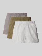 Boxershort met elastische band in een set van 3 stuks, model 'MILANO'