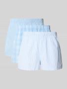 Boxershort met elastische band in een set van 3 stuks, model 'MILANO'