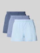 Boxershort met elastische band in een set van 3 stuks, model 'MILANO'
