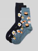 Sokken met elastisch ribboordje in een set van 3 paar