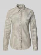 Slim fit overhemdblouse met 3/4-mouwen