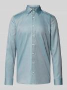 Slim fit zakelijk overhemd met kentkraag