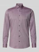 Slim fit zakelijk overhemd met kentkraag