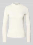 Shirt met lange mouwen en opstaande kraag