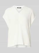 T-shirt met kapmouwen en V-hals, model 'Kalani'