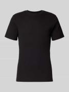 Regular fit T-shirt met ribstructuur, model 'TANNER'