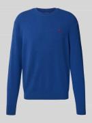 Gebreide pullover van lanawolmix met ronde hals