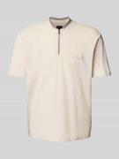 Poloshirt met korte ritssluiting