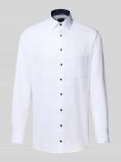 Modern fit zakelijk overhemd met kentkraag