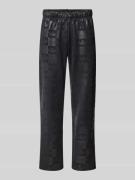 Regular fit sweatpants met all-over logoprint, model 'Reg'