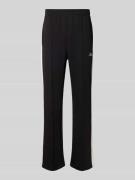 Regular fit sweatpants met labelprint