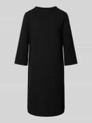 Knielange jurk met structuurmotief