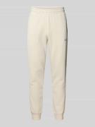 Sweatpants met labelstitching en elastische band
