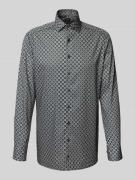 Regular fit zakelijk overhemd van puur katoen