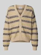 Gebreid jack met V-hals