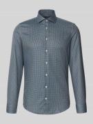 Slim fit zakelijk overhemd met kentkraag