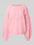 Gebreide pullover met ronde hals, model 'Musa'