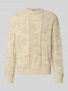 Regular fit gebreide pullover van katoenmix, model 'KIRESO'