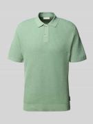 Relaxed fit poloshirt van katoenmix