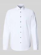 Regular fit zakelijk overhemd met kentkraag