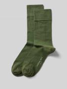 Sokken met labelprint in een set van 2 paar