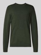 Gebreide pullover met ribboorden