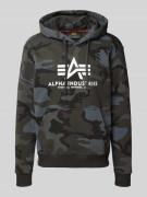 Hoodie met logoprint en kangoeroezak