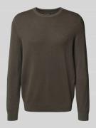 Regular fit gebreide pullover van zuiver katoen