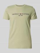 Slim fit T-shirt van puur katoen