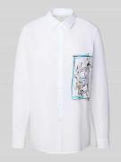 Regular fit overhemdblouse met knoopsluiting