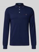 Slim fit poloshirt in logostitching
