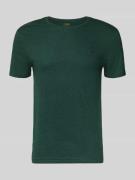 T-shirt met logostitching