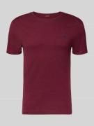 T-shirt met logostitching