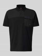 Regular fit poloshirt van puur katoen, model 'PE_PANEL'