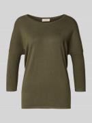 Gebreide pullover van viscosemix met 3/4-mouwen, model 'JONE'