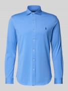 Regular fit vrijetijdsoverhemd met logostitching, model 'Estate'