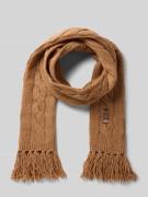 Wollen sjaal met franjes