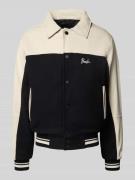 Bomberjack met labelstitching