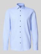 Regular fit zakelijk overhemd met kentkraag