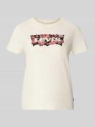 T-shirt met labelprint