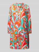 Knielange tuniekjurk met all-over print